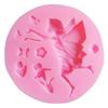 Molde de silicona de alas de ángel niña flor molde para pastel de chocolate molde para pastel de fondant
