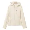 Chaqueta softshell suave ajustada para otoño e invierno para mujer, nuevo modelo 2026, abrigo deportivo con forro polar, top adelgazante que ciñe la cintura