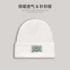 Chapéu de Lã Tricotado Outono e Inverno para Mulheres Estilo Japonês Estilo Urso Polar Fofo Aplique Chapéu Pulôver Chapéu de Lã Tricotado Quente Estilo Pele de Melão para Homens Tendência