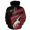 Moletom Masculino Explosões Transfronteiriças com Forro de Fleece Estampa Digital 3D Moletom Masculino Casual Esportivo de Hóquei NHL Pulôver