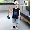 Conjunto de Chaleco de Verano para Niños 2026 Nuevo Estilo Ropa Delgada sin Mangas para Niños Pequeños Atuendo de Verano a la Moda para Niños