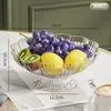 Plato de Frutas, Mesa de Centro para Sala de Estar, Plato de Dulces de Aspecto Elegante, Plato Alto de Frutas con Forma de Flor, Plato para Exhibir Snacks, Estilo Nórdico