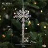 Transfronterizo Nuevo Producto Colgante de Plástico Plateado con Forma Decoración Colgante de Árbol de Navidad Brillante Galvanizado Accesorios Pequeños Adornos de Navidad en Stock