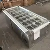 Refrigerador Congelador Gabinete de Conservación Fresca con Aspersor Barra de Ensalada Mesa de Pizza Gabinete de Ensalada Ranurado Exhibidor de Frutas