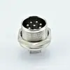 Conector de enchufe de seguridad para cable de vídeo de 2 a 10 núcleos, rosca extendida y muesca única, para aviación GX16