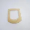 Hebilla de Cinturón Ancha Forma de D Resina Café Amarilla Frontal Hebilla de Cinturón para Gabardina Hebilla de Cinturón de Cuero Diámetro Interior 3cm