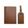 Porta-boletos Sencillo y Versátil Más Vendido Transfronterizo, Bolso Multifuncional para Pasaporte de Cuero PU, Etiqueta para Equipaje, Juego de Regalo, Venta Directa de Fábrica