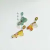 Nuevo Ágata Natural Loto Dosel Pequeño Deslizante Jade Hetian Pulsera Colgante Pequeño Colgante de Cristal Pulsera para Mujer Accesorios DIY