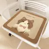 Cojín de Felpa Imitación Cachemir Dibujos Animados Dormitorio de Estudiantes Oficina Taburete Sedentario Cojín para el Trasero Lindo Resistente a Manchas Fácil Cuidado Antideslizante Cojín para Flatulencias