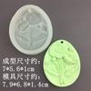 Molde quadrado de silicone para pingente de cola de gesso, molde de chocolate com lascas de cera e milho para decoração de bolos e doces