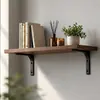 Soporte Curvo Soporte Triangular de 90 Grados Estante de Madera Fijo Estante de Almacenamiento Montado en la Pared Estante Recto Soporte de Ángulo Recto