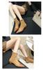 Botines de Diseño Retro Punta Fina Tacón Grueso para Mujer 2025 Nuevos Botines de Moda para Mujer Tacón Bajo Delgados