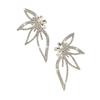 Pendientes Grandes de Mariposa de Diamantes de Colores Incrustados Estilo Europeo y Americano Borlas Moda Exagerados de Gama Alta Pendientes Grandes Joyería Transfronteriza