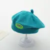 Gorro de bebé, boina de primavera y otoño para niña, gorro de lana para bebé, gorro de pintor para niño, gorro de punto para otoño e invierno.