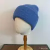 Gorro de Punto de Pelo de Conejo Sólido Simple Versátil Estilo Japonés para Unisex Lana Cálido para Otoño e Invierno que Protege las Orejas