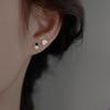 Pendientes Distintivos de Astronauta Estilo Japonés y Coreano Ojo de Gato Lujo Ligero Moda Pendientes Simples Planeta Estilo Asimétrico Par