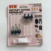 Fixazipper Tirador de Cremallera Multifuncional Accesorios para Ropa Cremallera de Repuesto Extraíble Reparador de Equipaje Instalación con Tarjeta de Succión