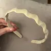 Acessório de cabelo para a testa de verão, faixa de cabeça moderna fosca para lavar o rosto, presilha de cabelo com dentes antiderrapante para mulheres, faixa de cabeça simples