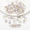 Cuentas planas de sandía de 6x8MM, cuentas sueltas de vidrio, accesorios para joyería, material DIY, pulsera, collar, hecho a mano