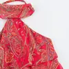 Nuevo Conjunto de Moda de Verano para Mujer: Top Halter con Lazada Estilo Europeo y Americano + Falda Estampada con Cinturón