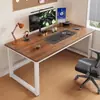 Escritorio de computadora, escritorio de oficina en casa, escritorio de estudio para estudiantes, mesa larga de pared, escritorio simple para viviendas de alquiler