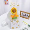 Presente para o Dia do Professor: Buquê de Girassóis de Lã, Flores de Girassol Tricotadas à Mão em uma Sacola de Presente, Presente Criativo
