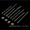 Accesorios de Iluminación de Cristal Pines Grandes de Cobre para Colgar Bolas de Cristal, Pines en Forma de 9, Conectores de Cristal Duraderos y Resistentes a la Rotura con Cable de Cobre