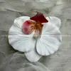 Cabeça de Flor de Orquídea Phalaenopsis Artificial, Textura de Película Impressa em 3D, Buquê Exquisito para Decoração de Casamento e Lembrança