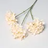 Flor Artificial de Hortensia de 3 Cabezas Flor Falsa de Boda Flor para Techo de Salón de Bodas Flor de Plástico Fila de Flores de Boda Flor de Seda