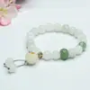 Pulsera de Jade Natural Guan Yu Jade Verde de Tianshan Círculo Único para Mujer Venta al por Mayor de Fábrica Transmisión en Vivo Dropshipping S3050503