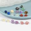 Joias de comércio exterior brincos de cascalho de cristal natural brincos de contas quadradas redondas personalidade temperamento de gato brincos doces atacado