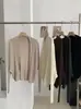 Cardigan de Tricô KEKEZOON Liso com Costura, Manga Morcego, Sem Botão, para Mulheres, Versátil e Moderno para o Outono 8977