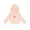 Ropa para niños Nuomi Wanzi, sudadera con capucha estampada para niñas, sudadera versátil de otoño ajustada para la temporada de regreso a clases