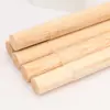 Suministrado directamente por el fabricante: Palo de yoga hecho de madera de fresno y madera de caucho, palo redondo de madera maciza con mango perforado para pasos