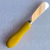 Conjunto de Faca e Garfo para Queijo em Aço Inoxidável com Cabo Cerâmico em Forma de 8, Talheres para Queijo, Faca de Pizza, Faca de Manteiga Colorida, Direto do Fabricante