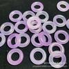 Morado Hielo 20mm Anillo Seiko Anillo para Correr Accesorios de Joyería de Jade DIY Pendientes Cadena para Clavícula Anillo Circular Piezas de Anillo de Jade