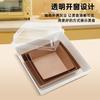 Nueva caja al por mayor transfronteriza Amazon pastel de nieve mei Niang caja de embalaje para alimentos horneados rectangular transparente