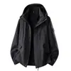 Nova jaqueta corta-vento e impermeável estilo montanha para primavera e outono, adequada para atividades ao ar livre, caminhadas e viagens; uma peça de outer wear (roupa externa) moderna e da moda para homens e mulheres