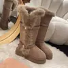 2026 Nuevas Botas de Nieve Forradas de Polar para Mujer Invierno Cálido Suela Gruesa Antideslizantes Caña Media Botas de Algodón Botas Largas Botines con Hebilla