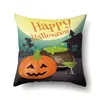 Funda de almohada de Halloween Tc613 Almohada Lumbar para Coche Funda de Cojín de Calabaza para Sofá Funda de Almohada para Oficina Hogar Sala de Estar