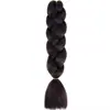 Trenzas Grandes de Fibra Sintética de Comercio Exterior, Trenzas de Colores, Peluca, Cabello para Trenzas Jumbo, Rastas Africanas, Cabello para Crochet