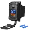 Cargador de modificación para coche USB dual QC3.0+TYPE-C superventas transfronterizo cargador de teléfono para coche 12-24V