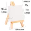 Mini Quadro de Madeira + Cavalete Cavalete de Exibição Pintado por Crianças Tela Branca para Pintura a Óleo Tela Pintada à Mão Decoração de Casa
