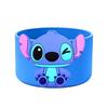 Gorra de paja de dibujos animados transfronteriza Stitch para vaso de 10 mm, cubierta de silicona para vaso, antideslizante, alta temperatura, cubierta inferior para vaso helado.
