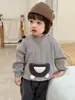 Ropa de otoño para bebé niño, ropa infantil, nueva ropa infantil estilo coreano 2026, conjunto de sudadera y pantalón de chándal para niños