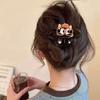 Acessórios de Cabelo de Alta Qualidade para Meninas com Temperamento Elegante, Presilha Torcida de Laço Fofa e de Luxo Leve, Estilo Simples de Desenho Animado para Cabelos Finos, Grampo