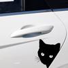 Adesivos de carro de comércio exterior gato espiando adesivos de carro gato preto espiando fenda da porta janela do carro adesivos de carro adesivos de arranhão adesivos decorativos