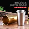 Taza de Acero Inoxidable 304 Estilo Coreano, Taza de Agua de una Sola Capa, Taza para Bebidas Frías, Taza de Restaurante, Taza Anticaídas, Taza para Cerveza, Taza para Bebidas