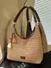 Bolso Tejido de Paja Hueca Estilo Yuezi para Mujer, Nuevo Bolso Cruzado de Hombro Tejido Verano 2026, Bolso de Playa de Gran Capacidad para Vacaciones