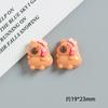 Novos Acessórios de Capivara Fofos de Desenho Animado DIY Feito à Mão Case de Celular com Cola de Creme Acessórios para Pente de Cabelo Acessórios de Cabelo Acessórios de Resina
